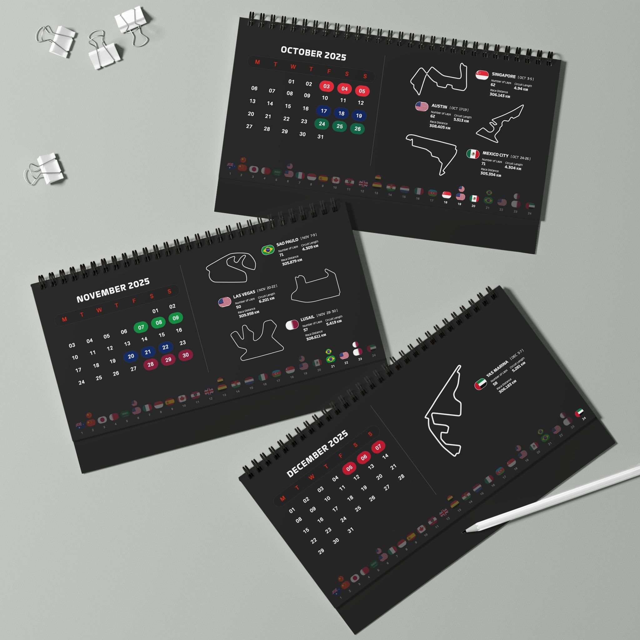 Race Season - GP Desk Calendar