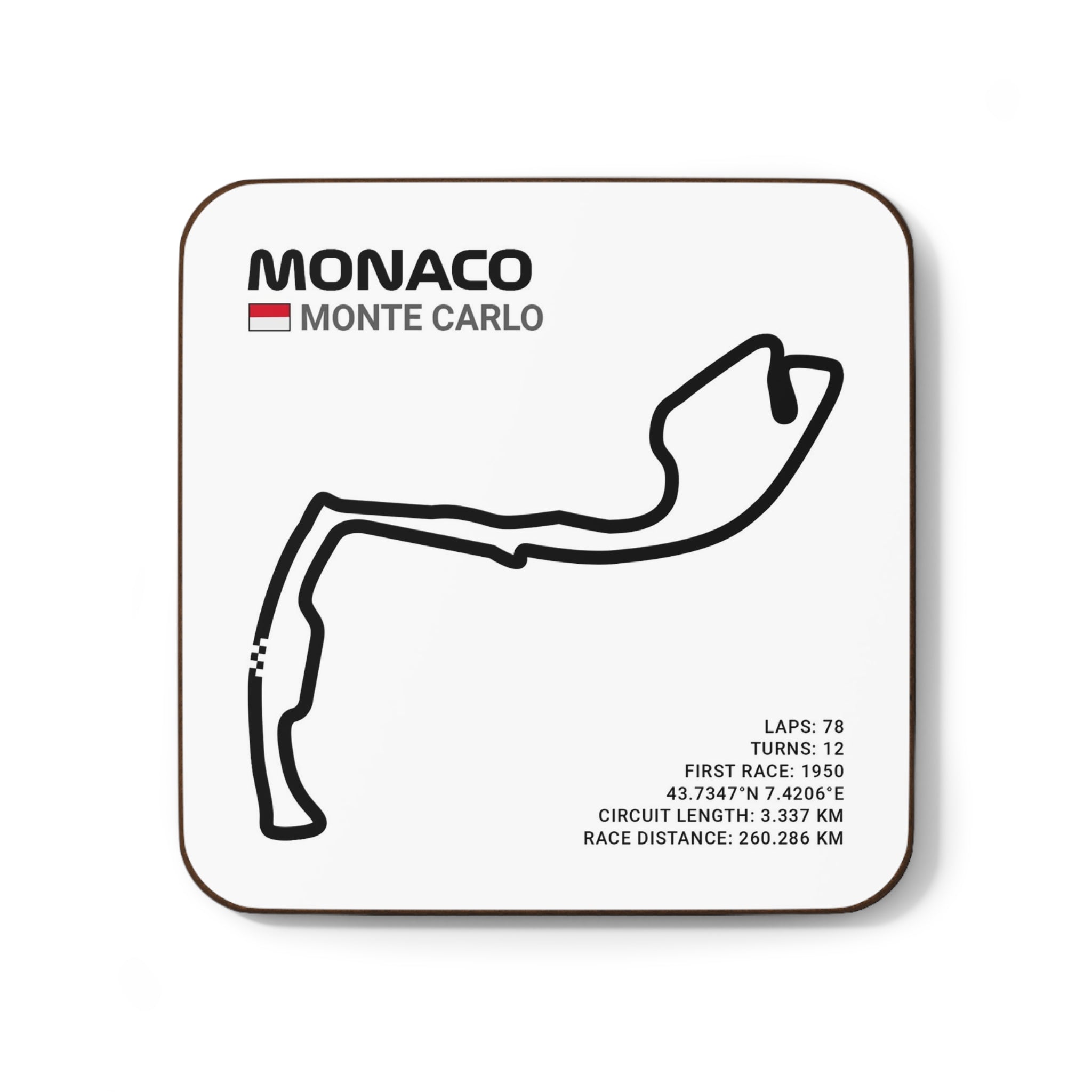 Monaco Race Track - Drink Coaster