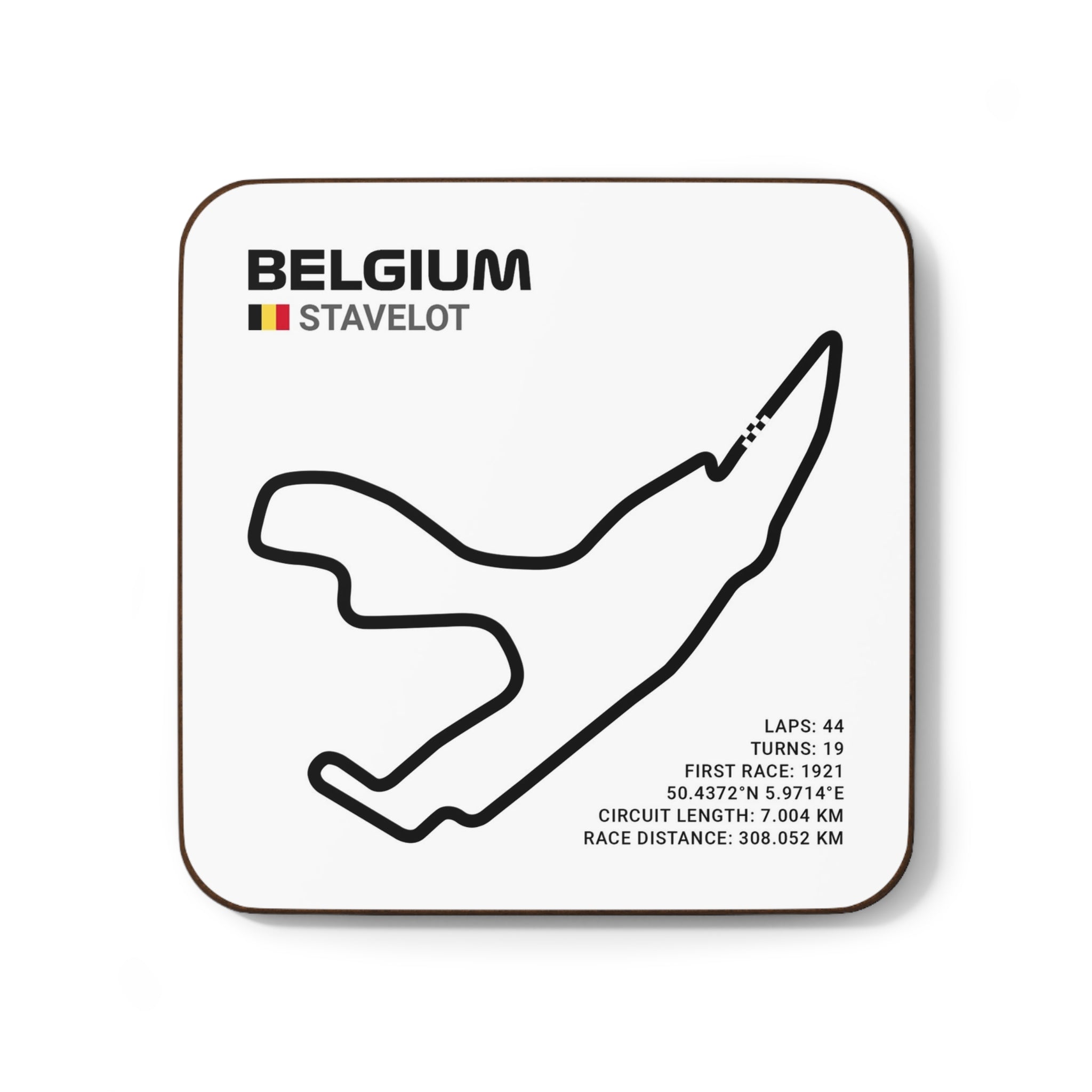 Spa Race Track - Drink Coaster