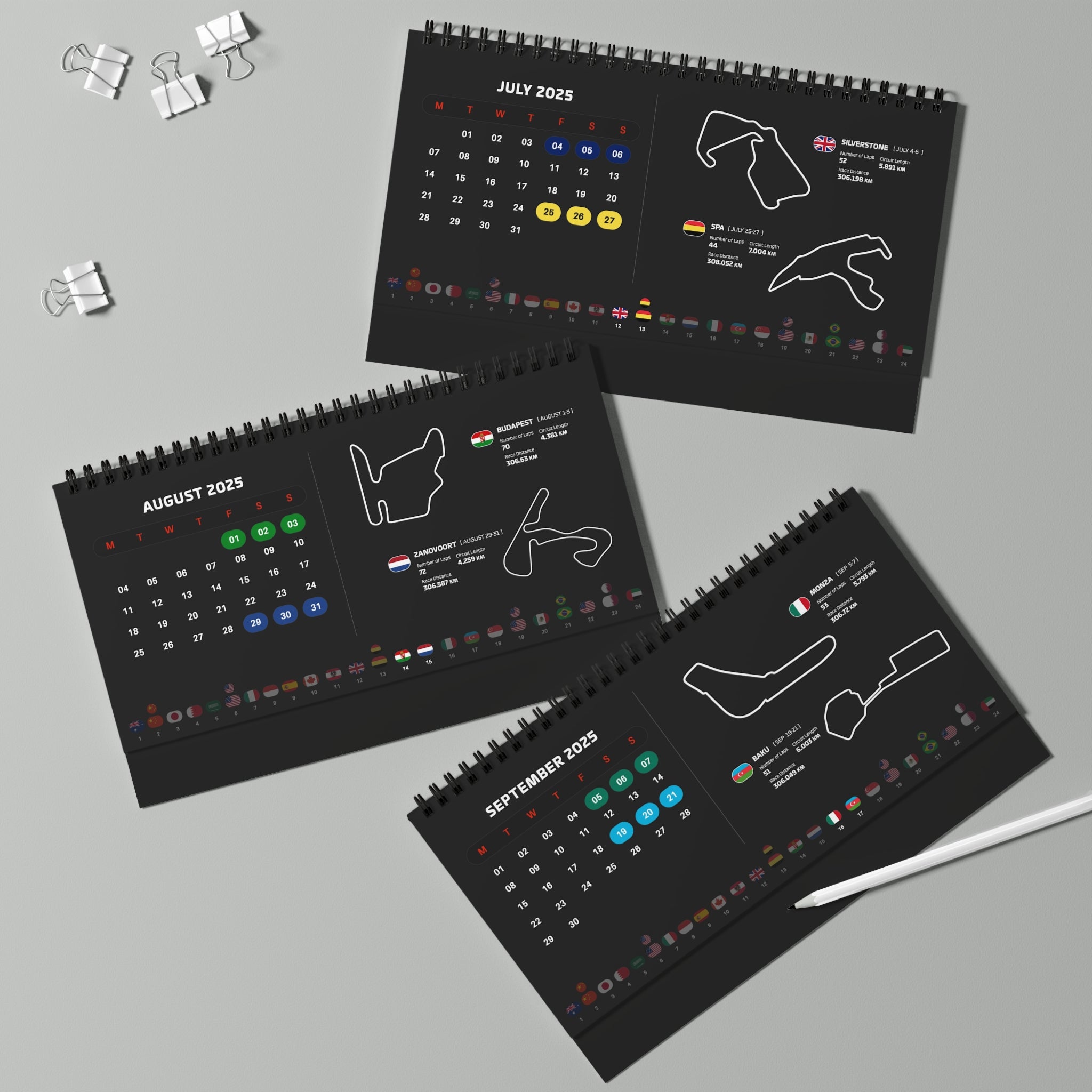 Race Season - GP Desk Calendar