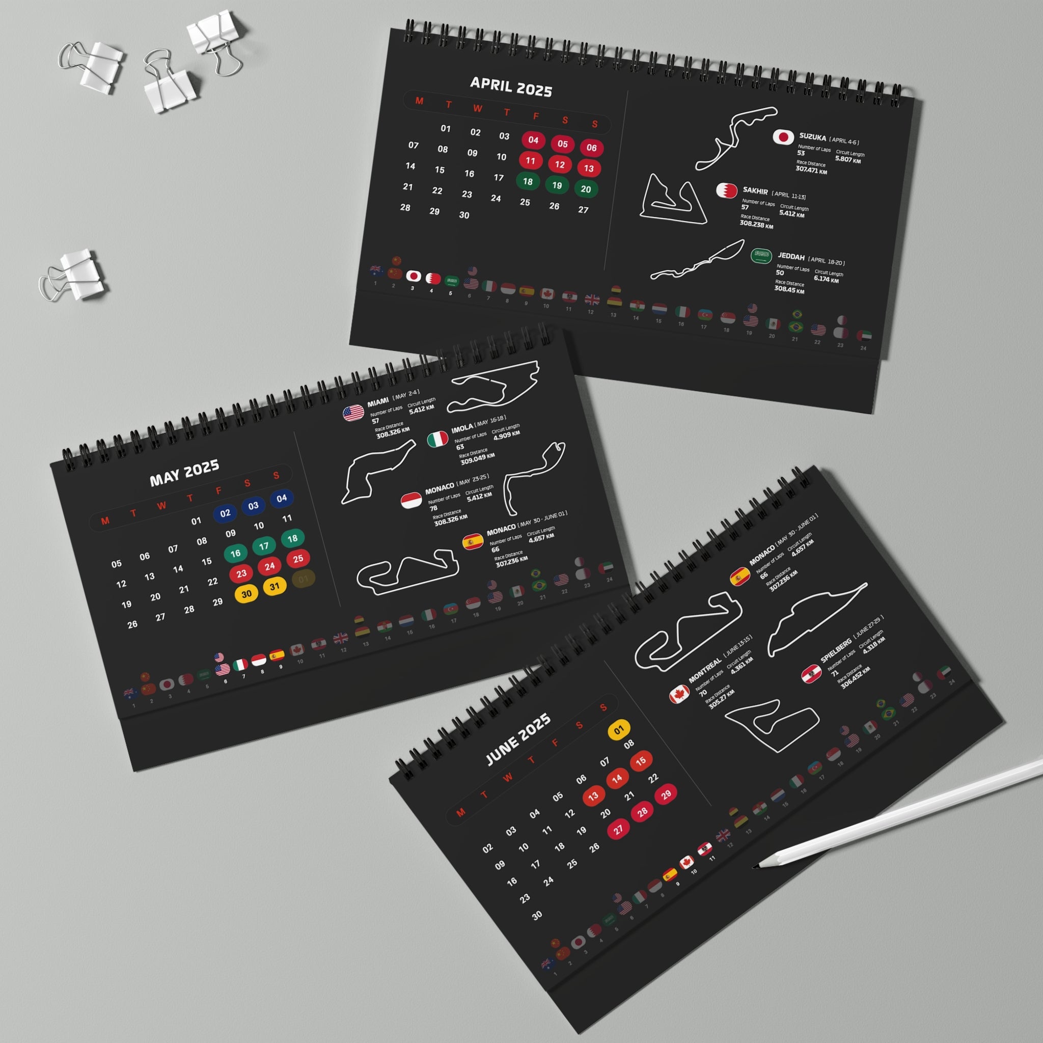 Race Season - GP Desk Calendar