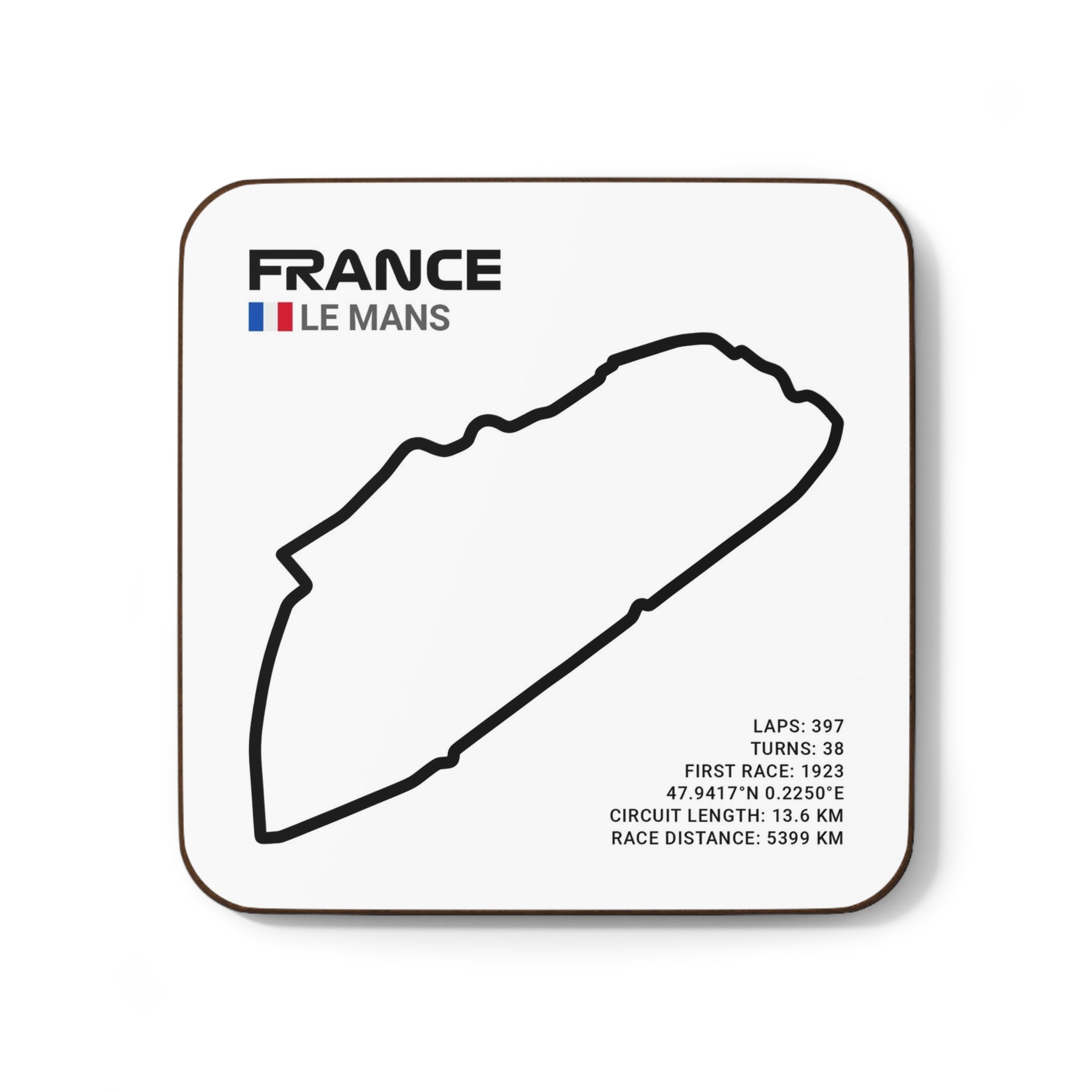 Le Mans Race Track - Drink Coaster