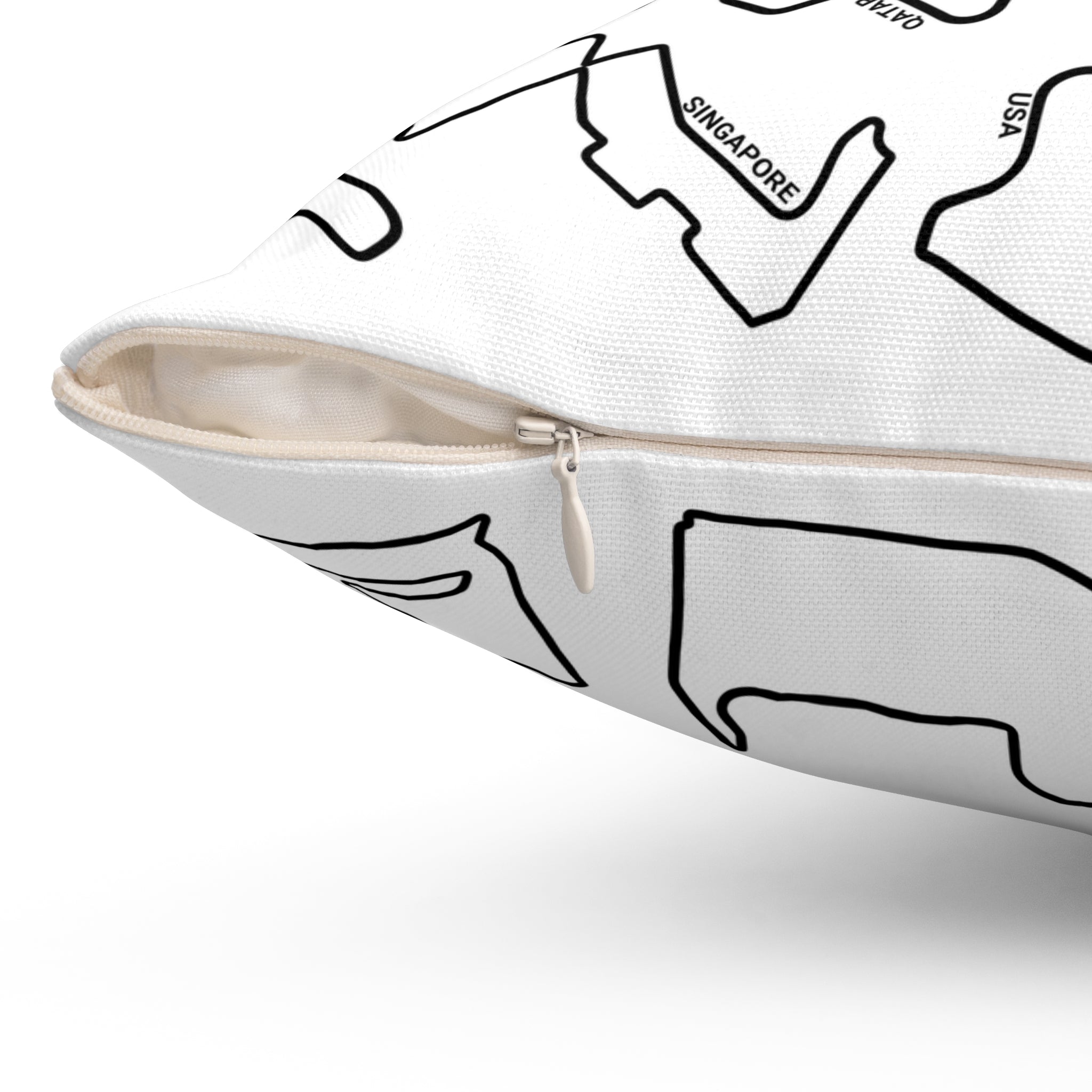 F1 Race Tracks - White Cushion