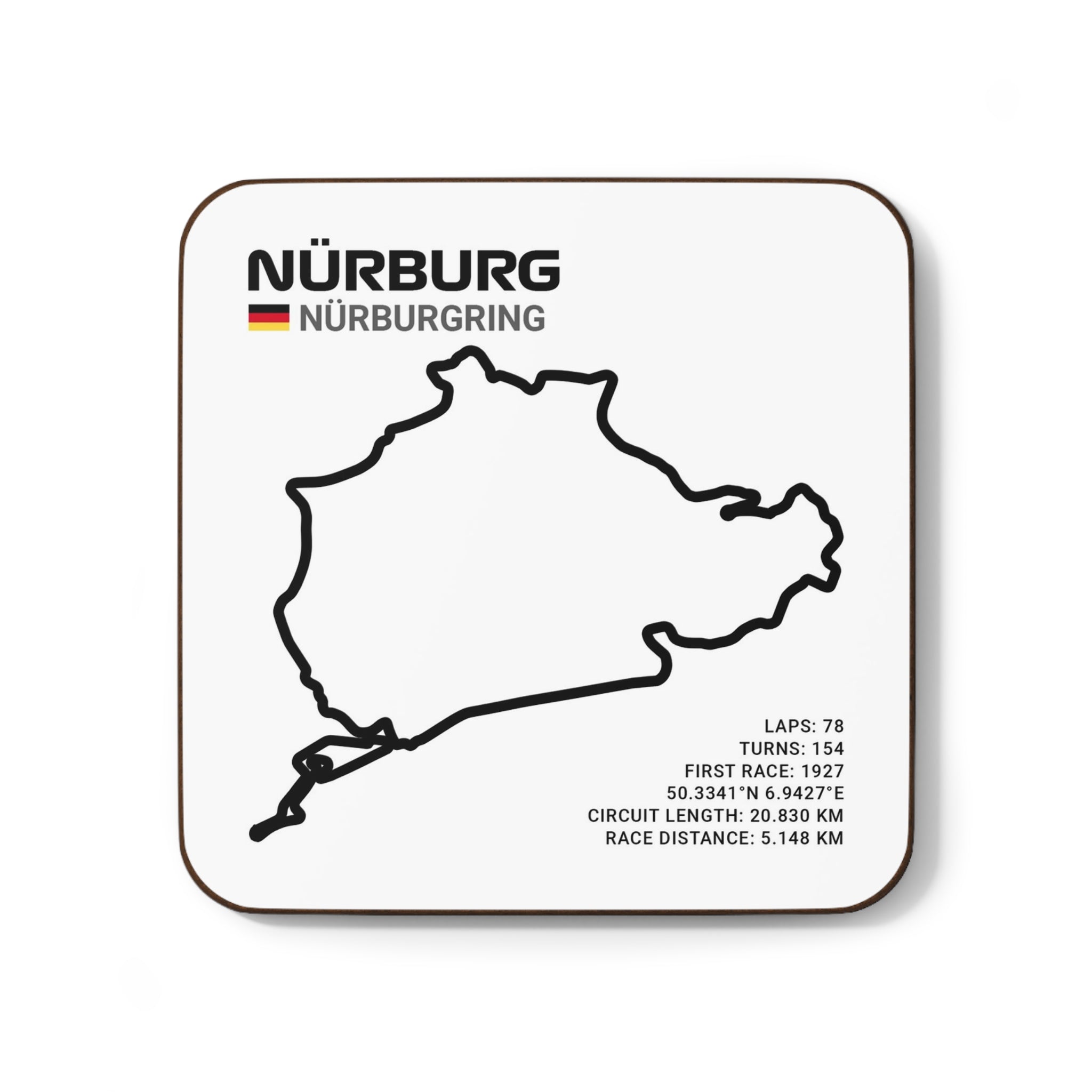 Nürburgring Race Track - Drink Coaster