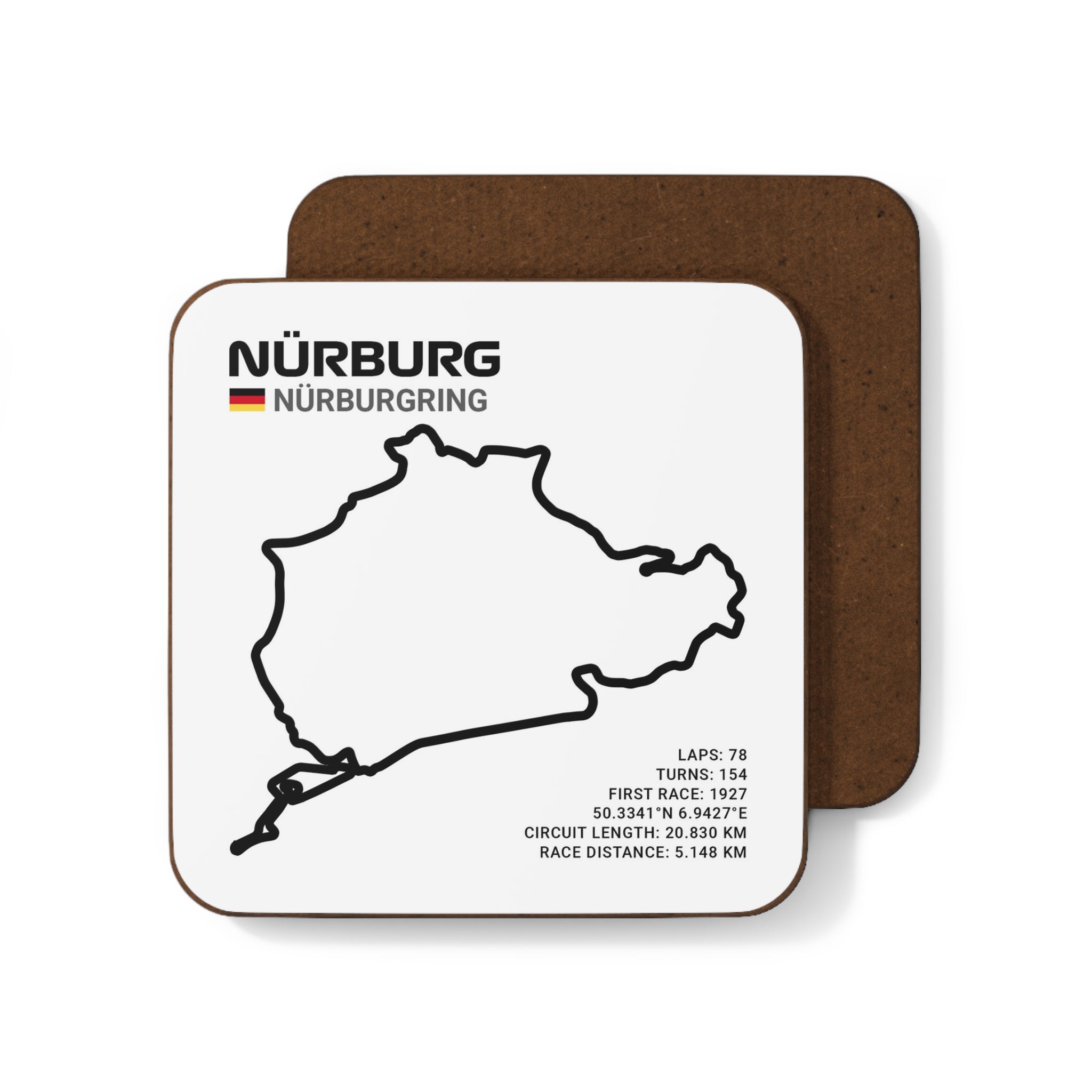 Nürburgring Race Track - Drink Coaster