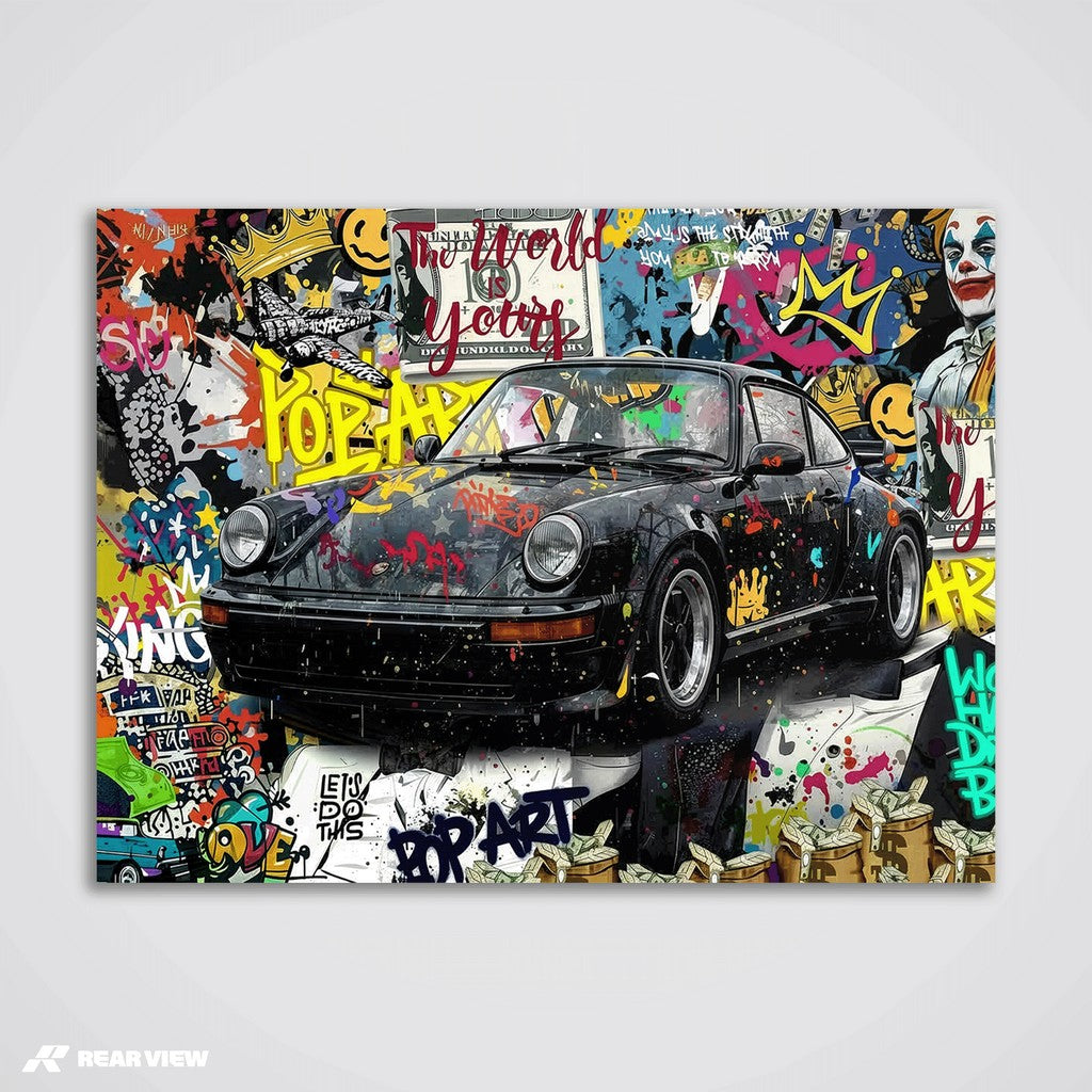 カスタムトラック アートプリント Midnight Drift – Turbo Art Print • Rear View Prints