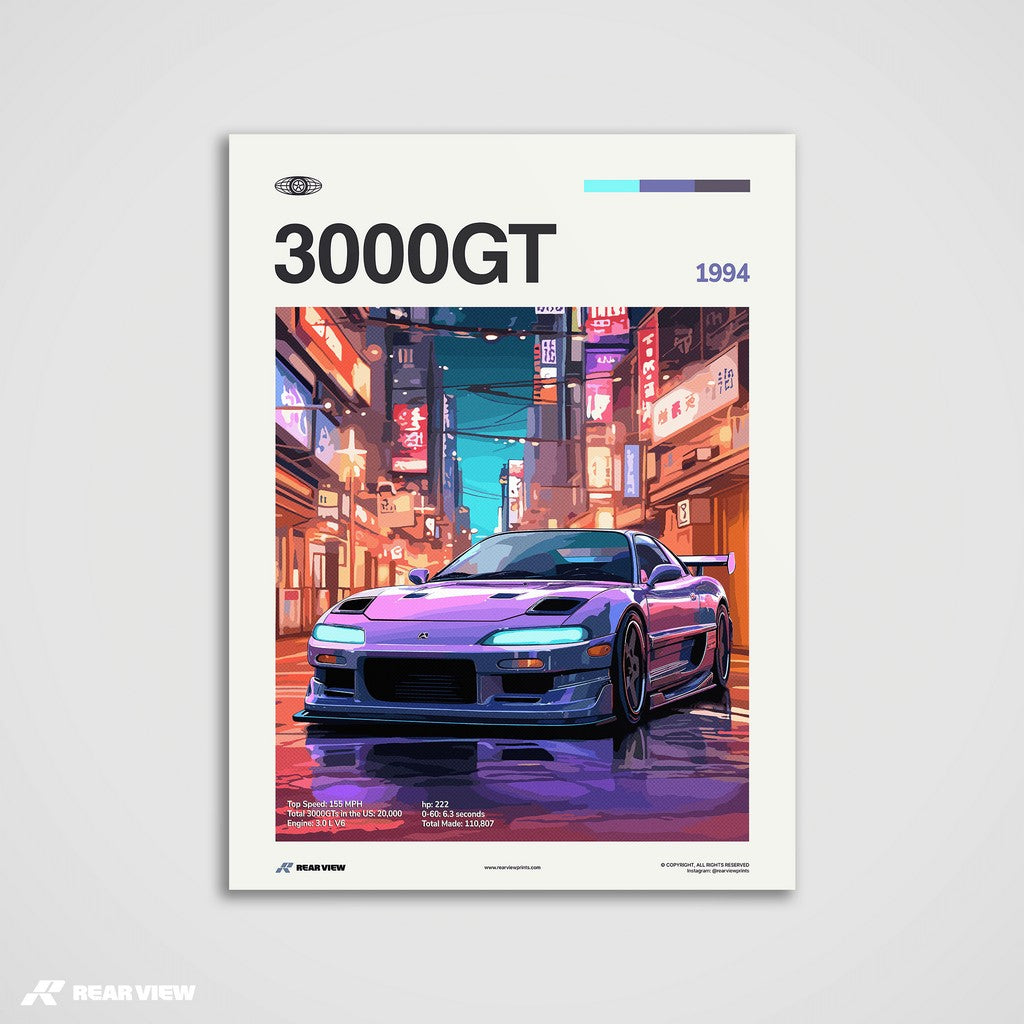 3000GT 1998 - Car Print
