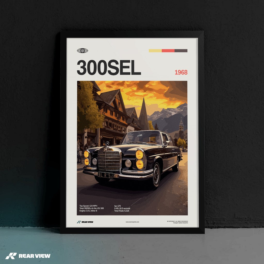300 SEL 1968 - Car Print