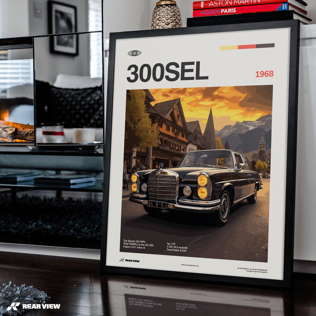 300 SEL 1968 - Car Print