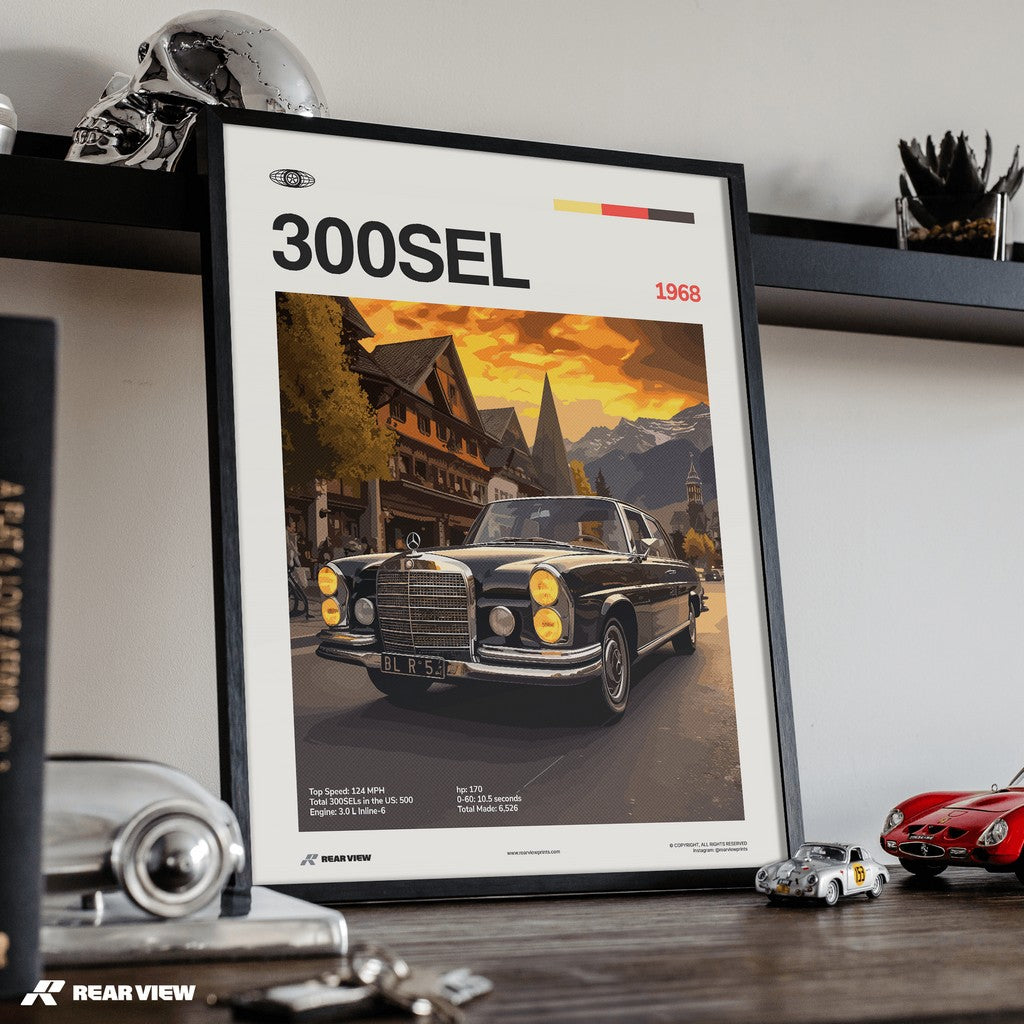 300 SEL 1968 - Car Print