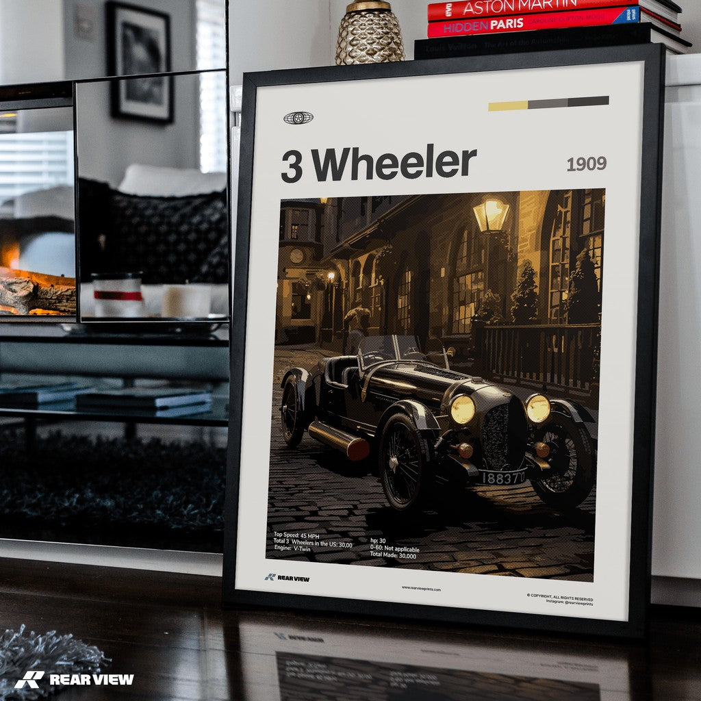 3 Wheeler 1909 - Car Print