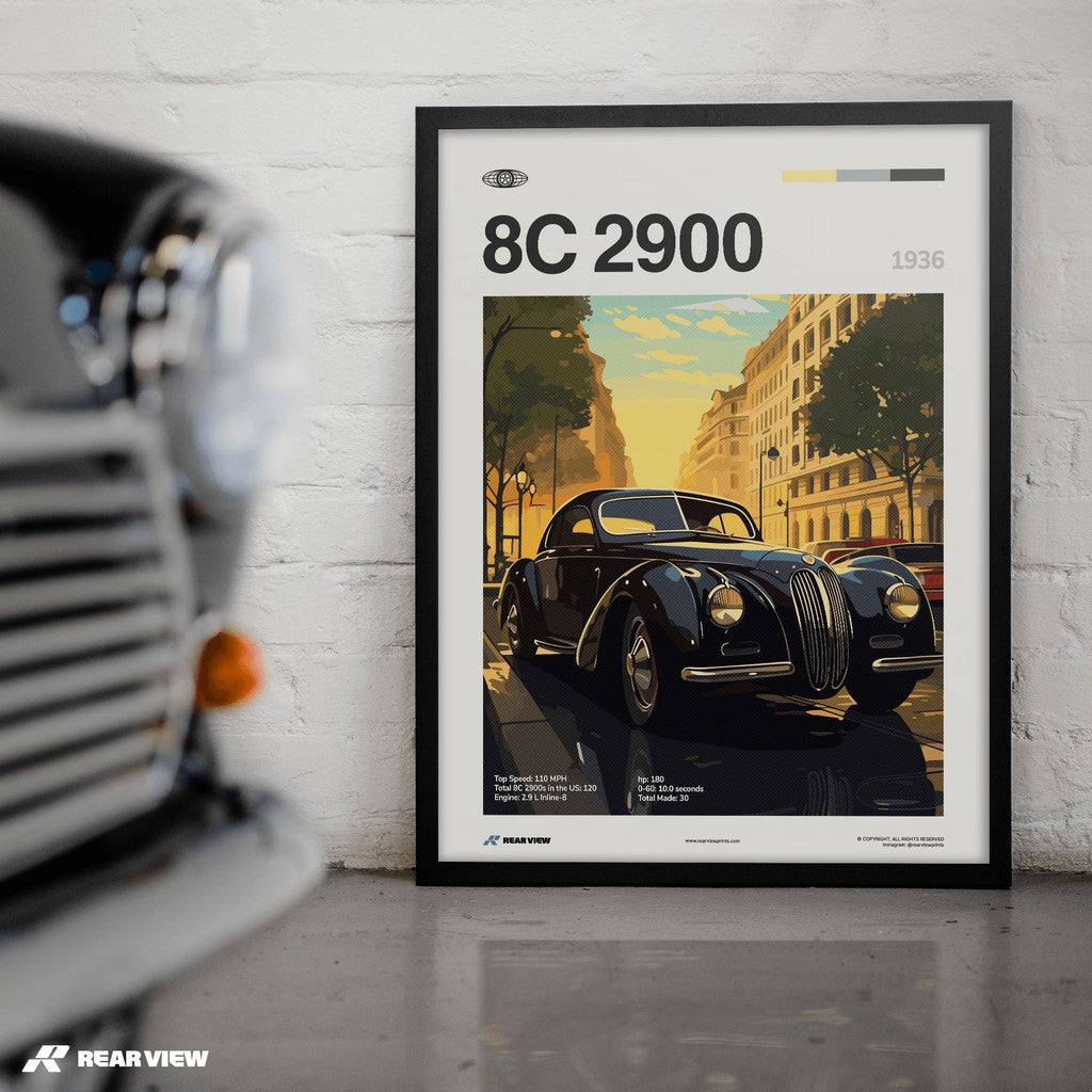 8C 2900 1936 - Car Print