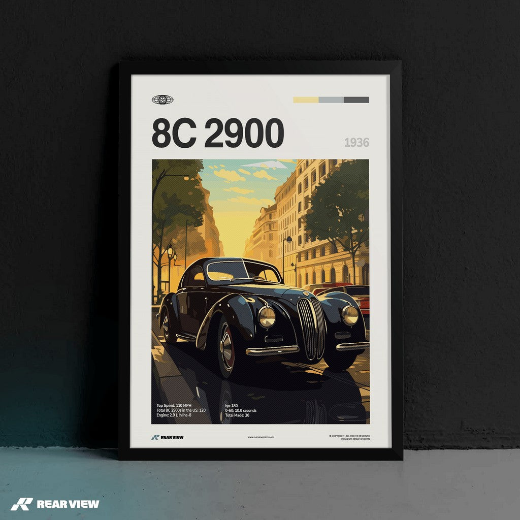 8C 2900 1936 - Car Print