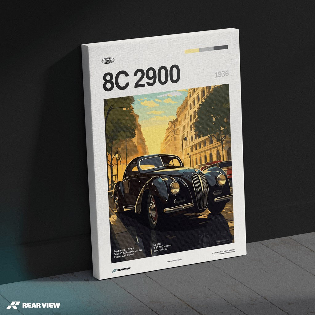 8C 2900 1936 - Car Print