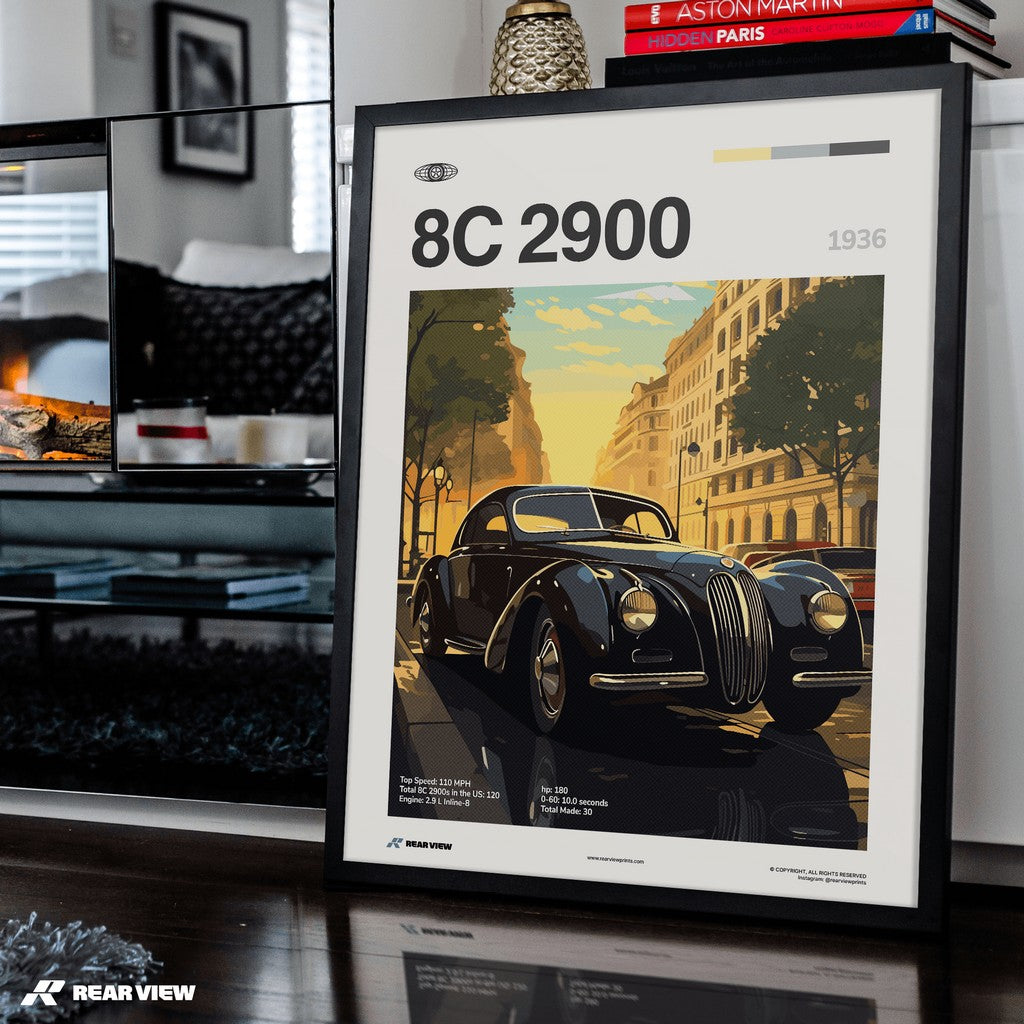 8C 2900 1936 - Car Print