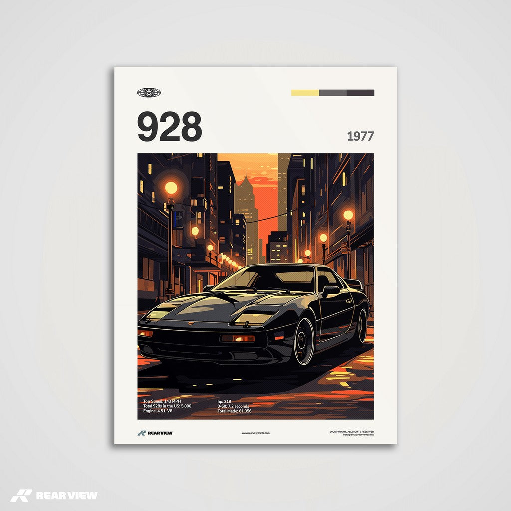 928 1977 - Car Print