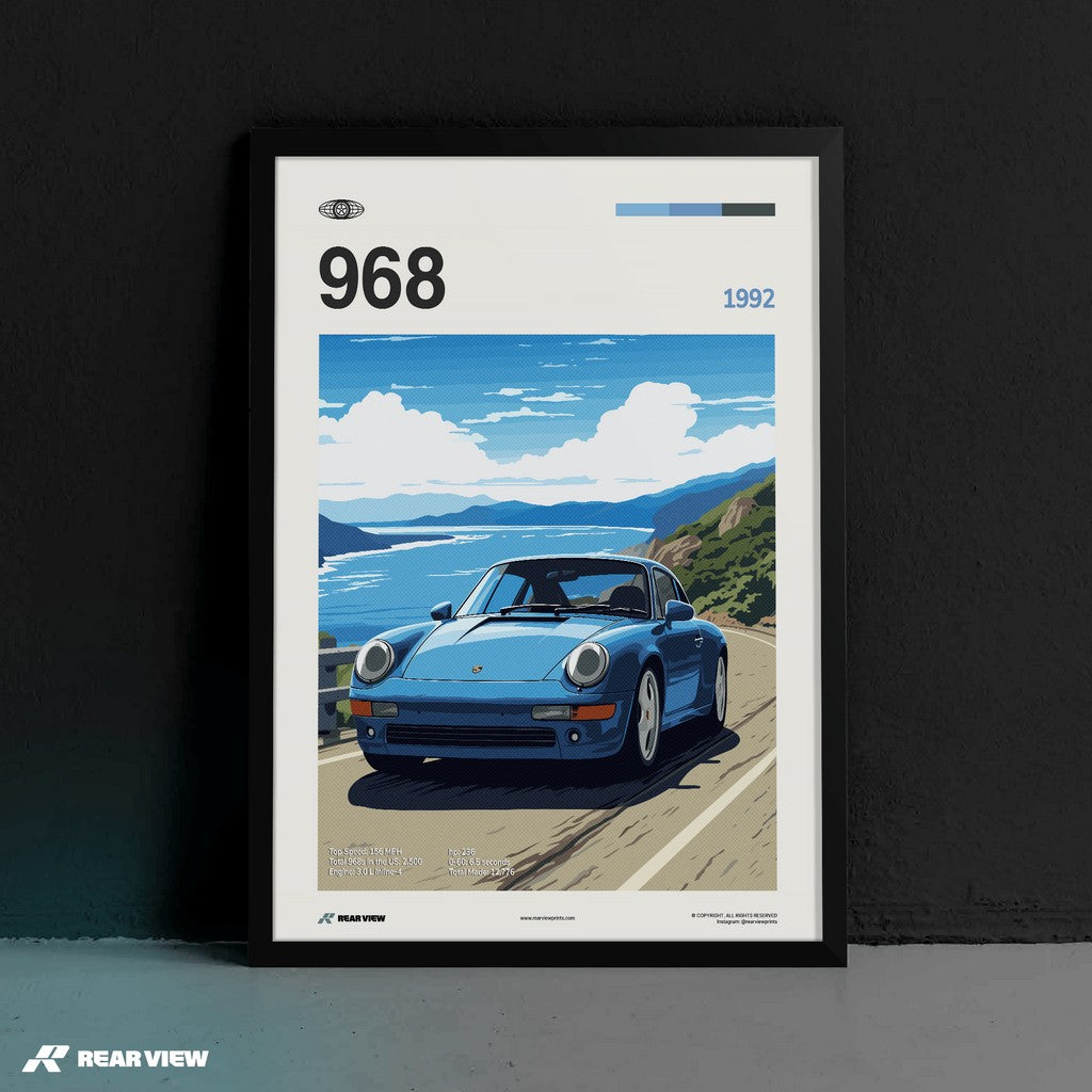 968 1992 - Car Print