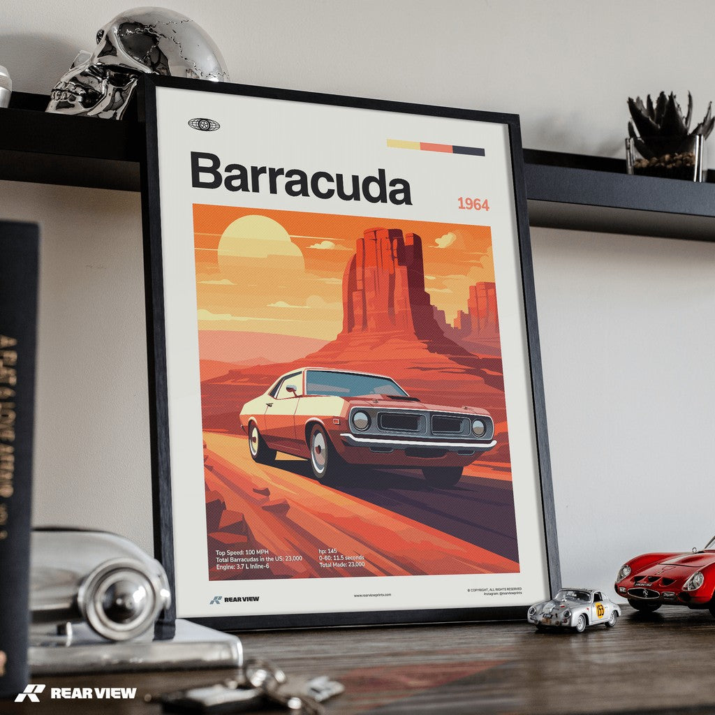 Barracuda 1964 - Car Print