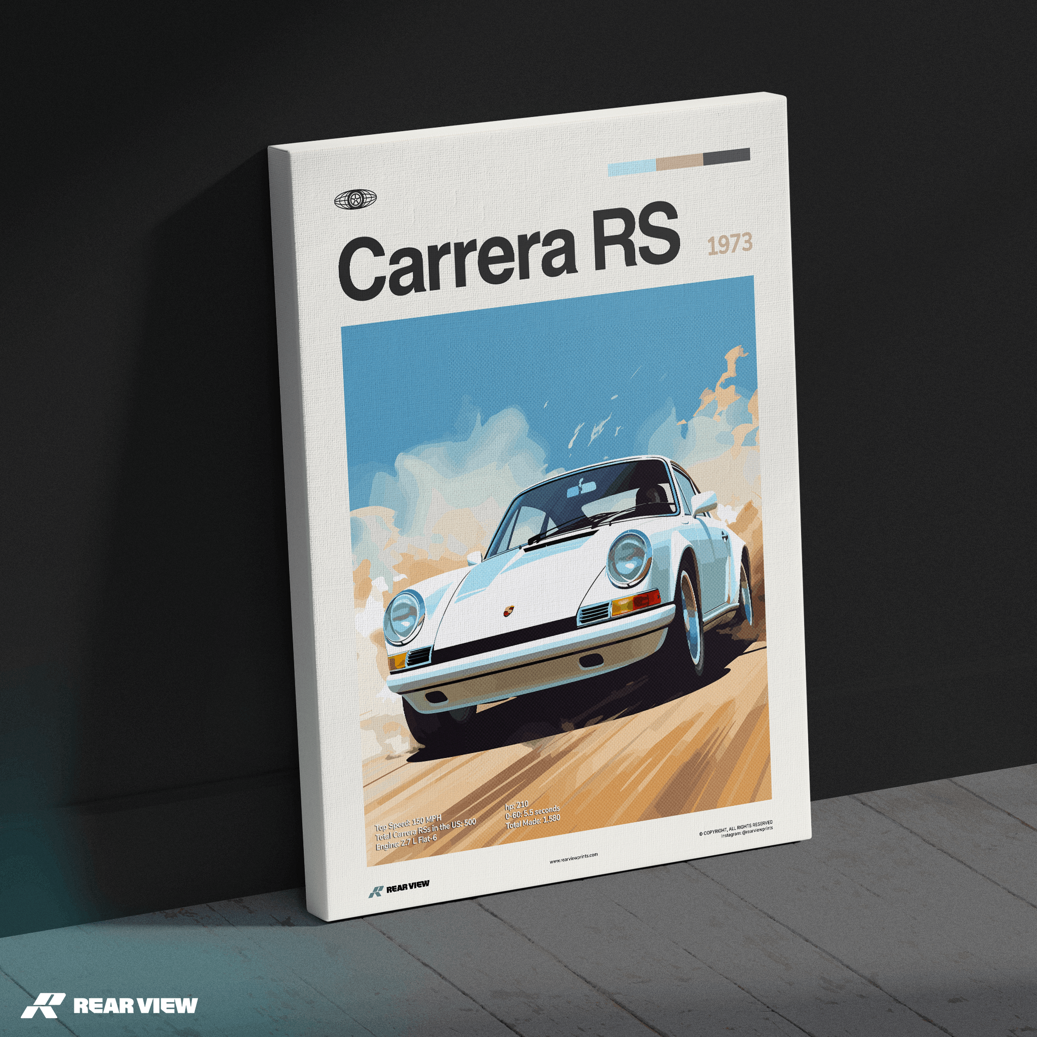 911 Carrera RS 1973 - Car Print