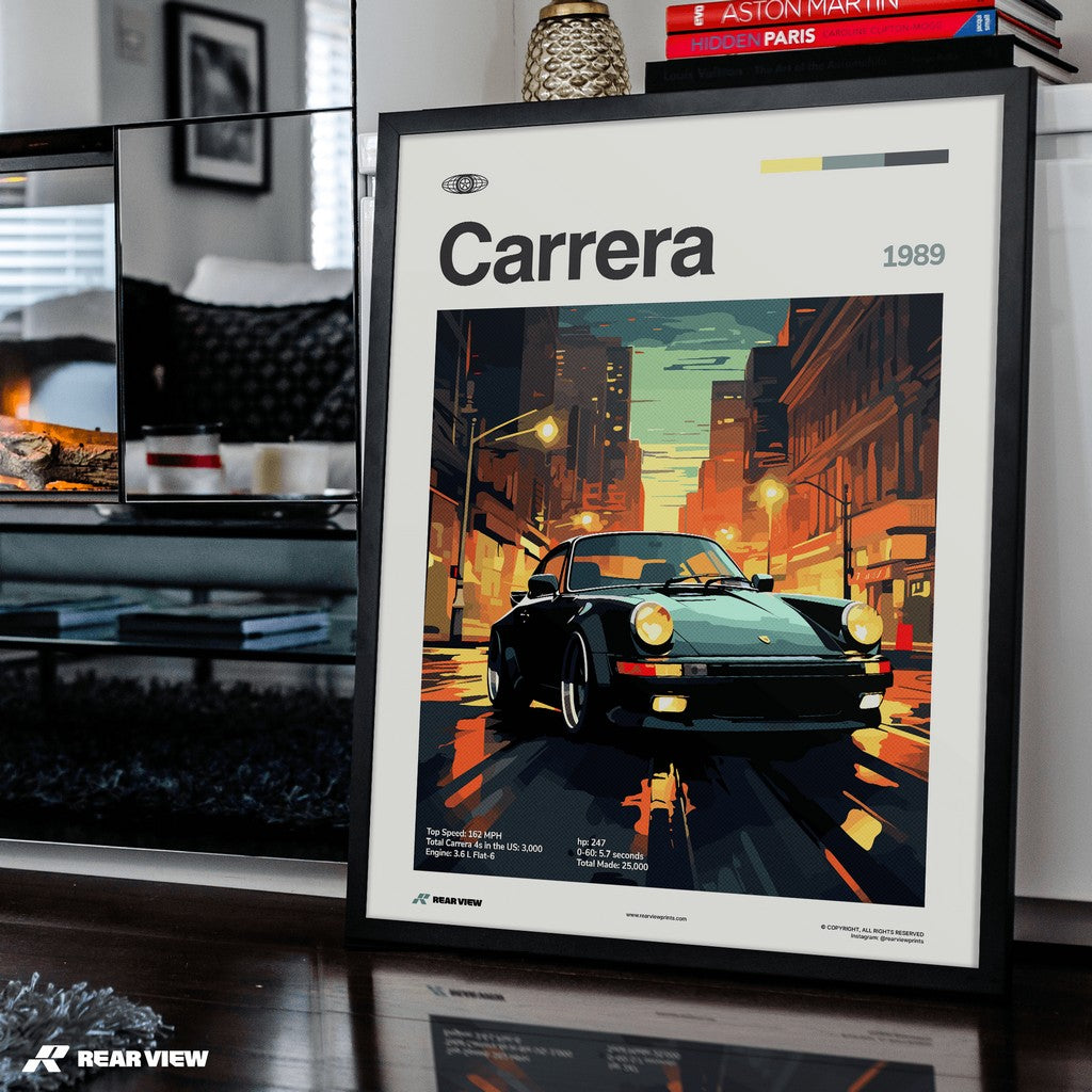 911 Carrera 1989 - Car Print