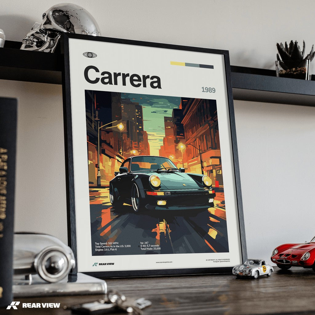 911 Carrera 1989 - Car Print