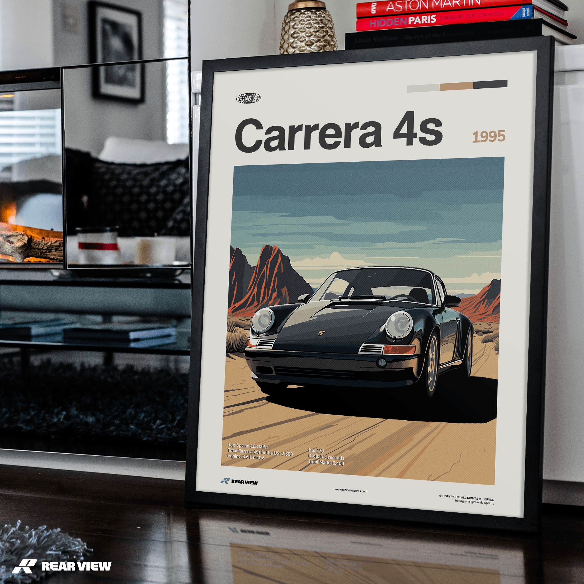 911 Carrera 4s 1995 - Car Print