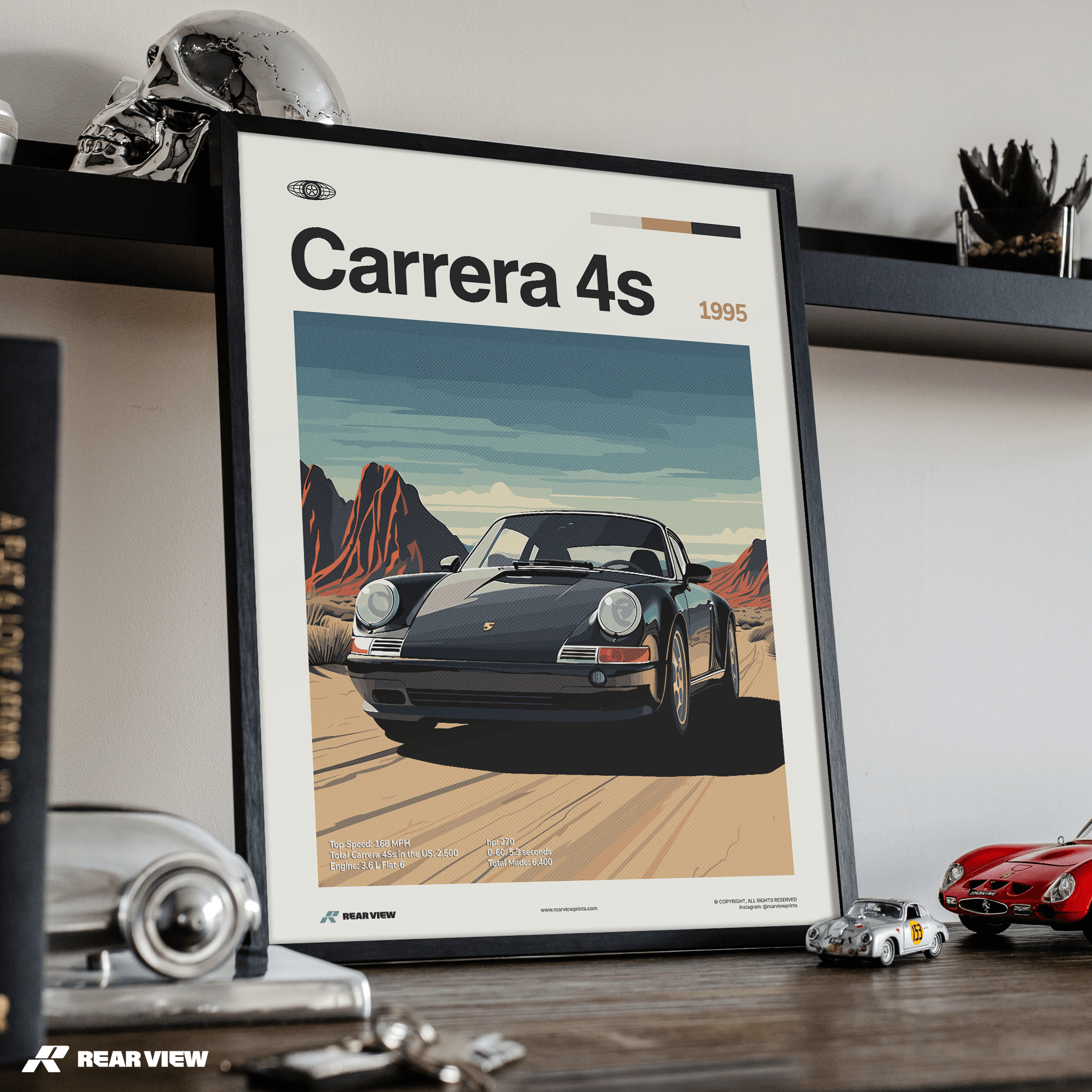 911 Carrera 4s 1995 - Car Print