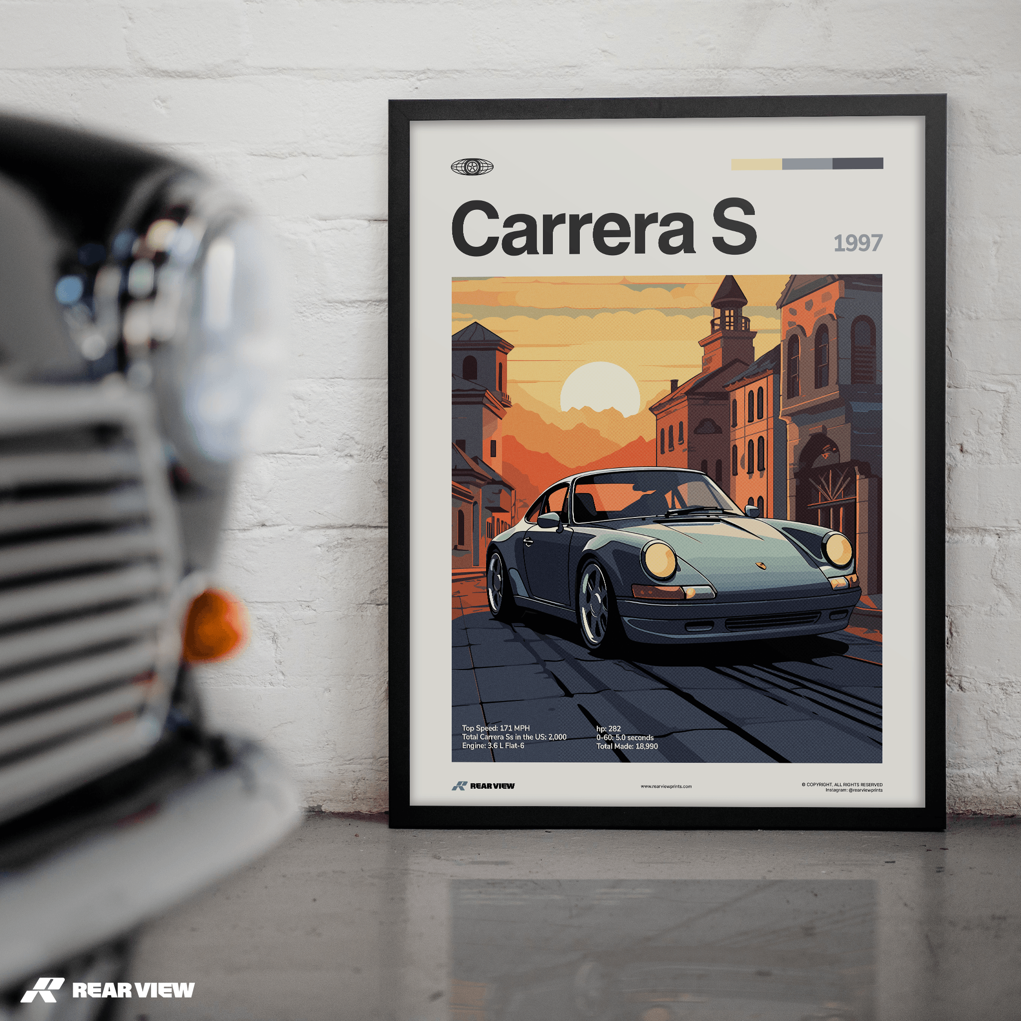911 Carrera S 1997 - Car Print