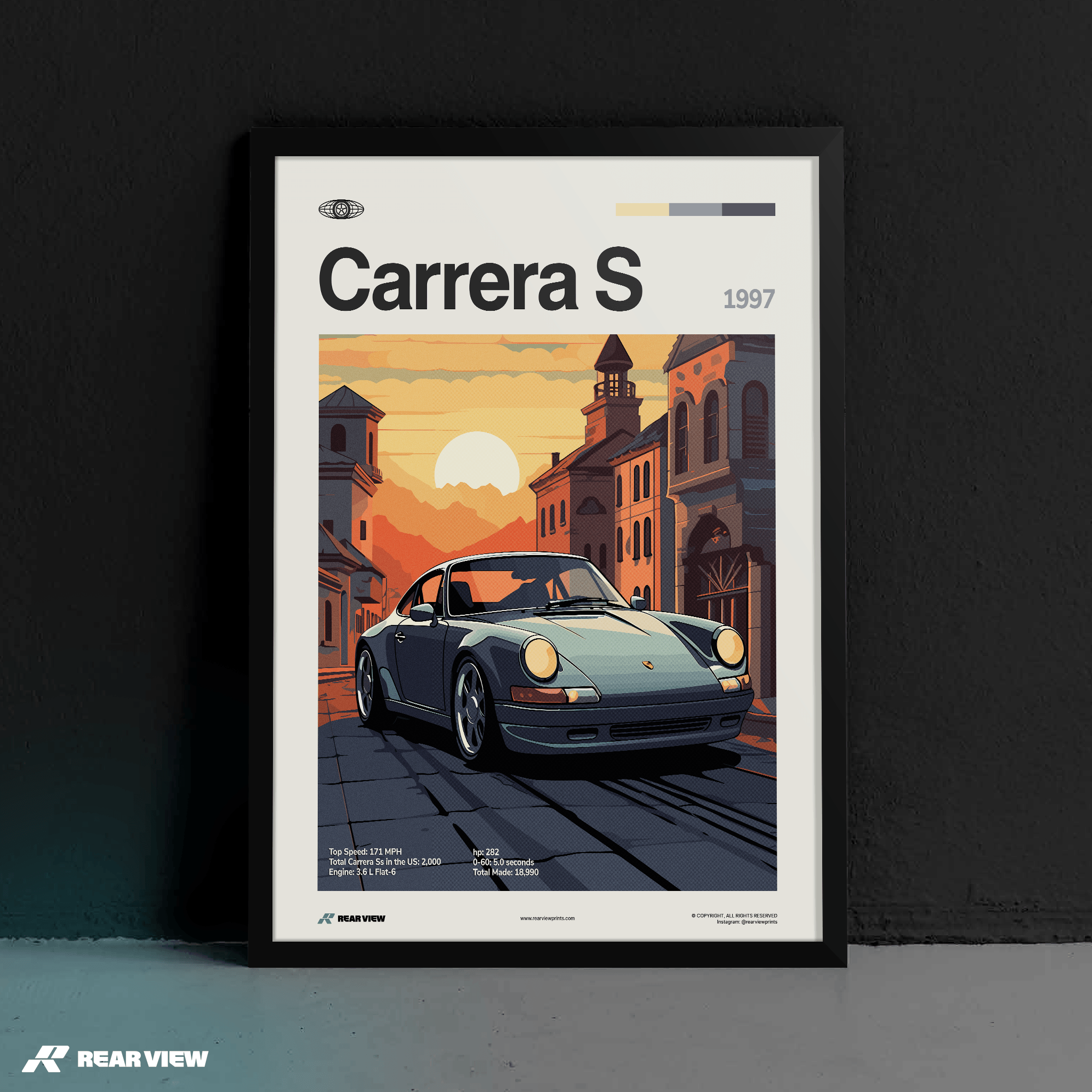 911 Carrera S 1997 - Car Print