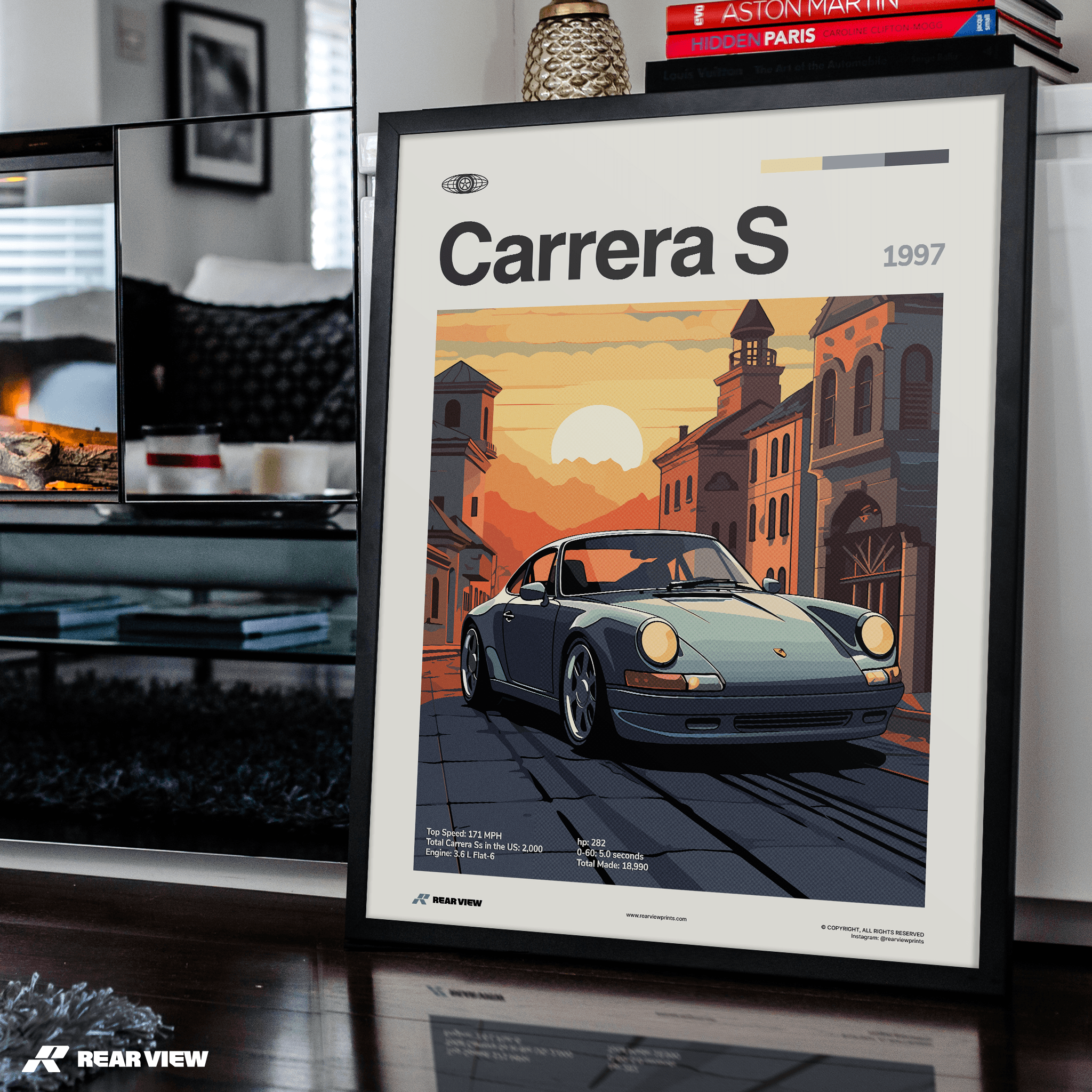 911 Carrera S 1997 - Car Print