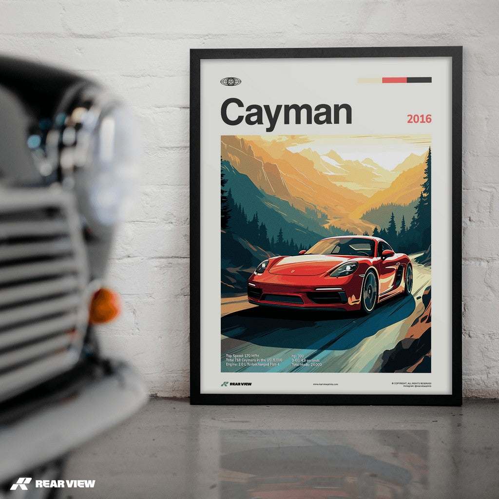 718 Cayman 2016 - Car Print