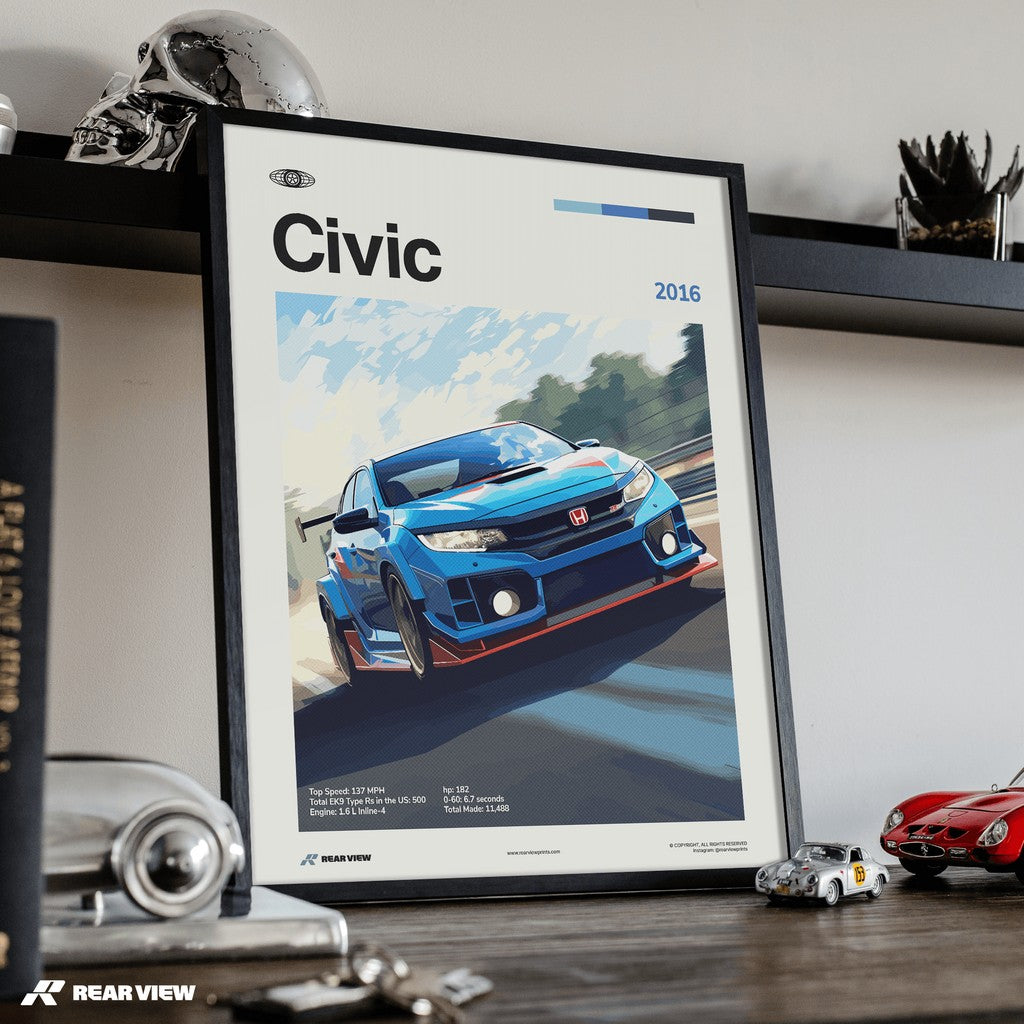 Civic 2016 - Car Print
