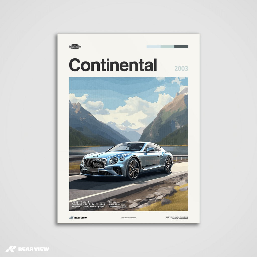 Continental GT 2003 - Car Print