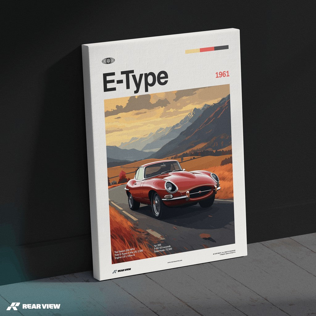E-Type 1961 - Car Print