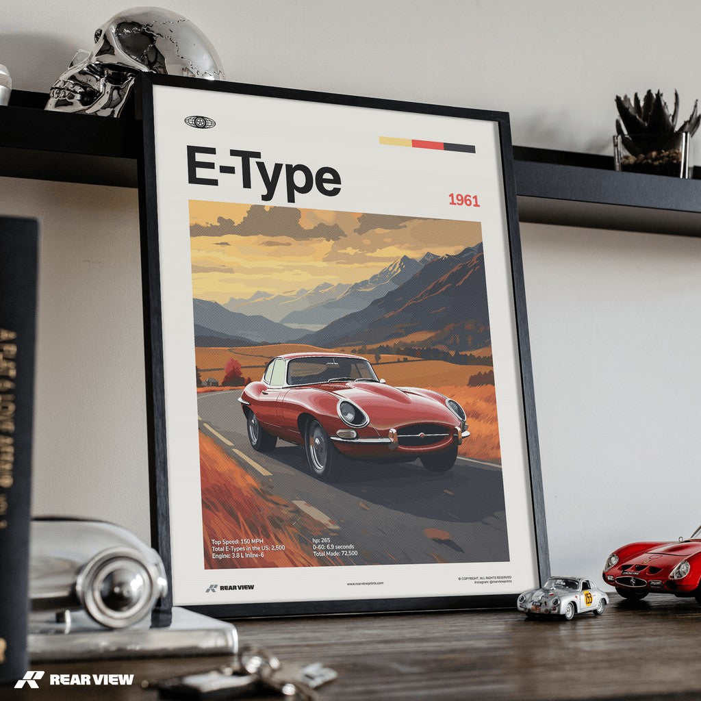 E-Type 1961 - Car Print