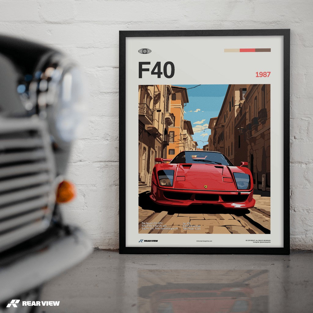 F40 1987 - طباعة سيارة