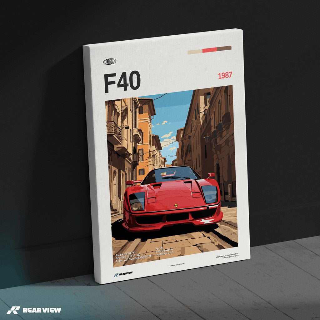 F40 1987 - طباعة سيارة