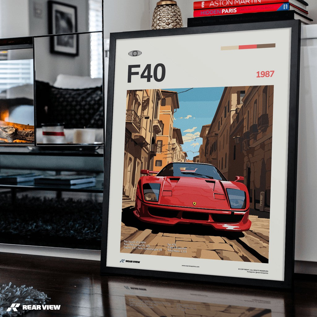 F40 1987 - طباعة سيارة
