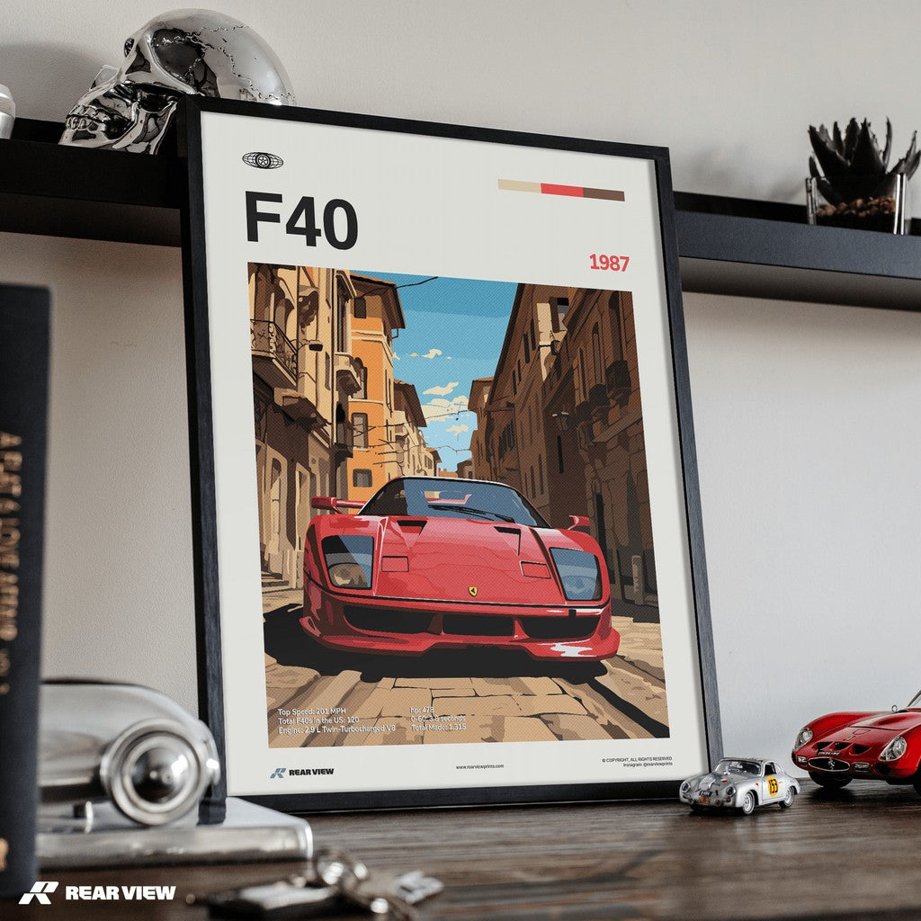 F40 1987 - طباعة سيارة