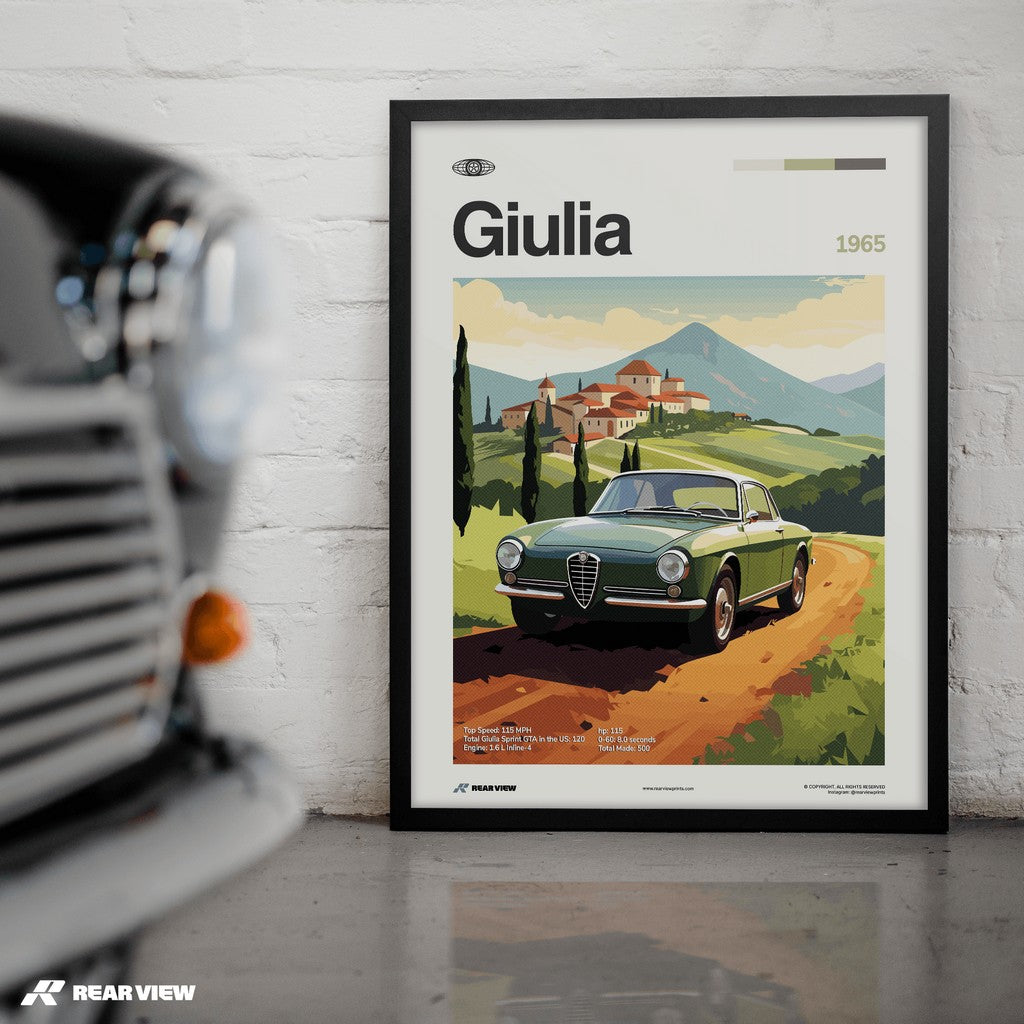 Giulia 1965 - Car Print