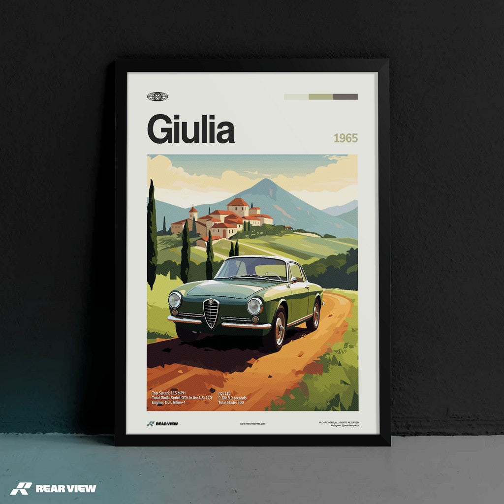 Giulia 1965 - Car Print
