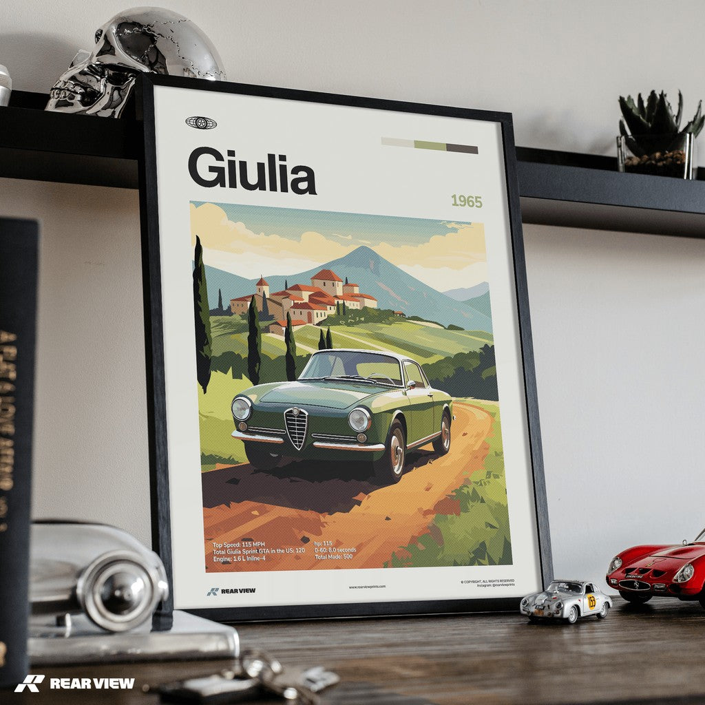 Giulia 1965 - Car Print