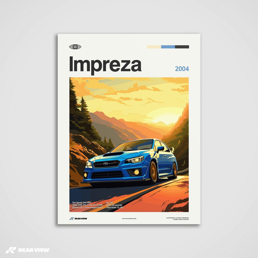 Impreza 2004 - Car Print