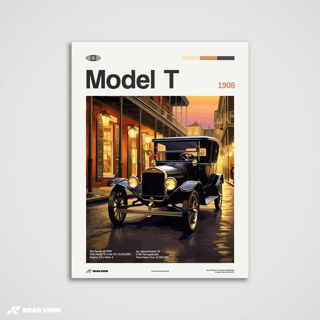 Model T 1908 - Car Print