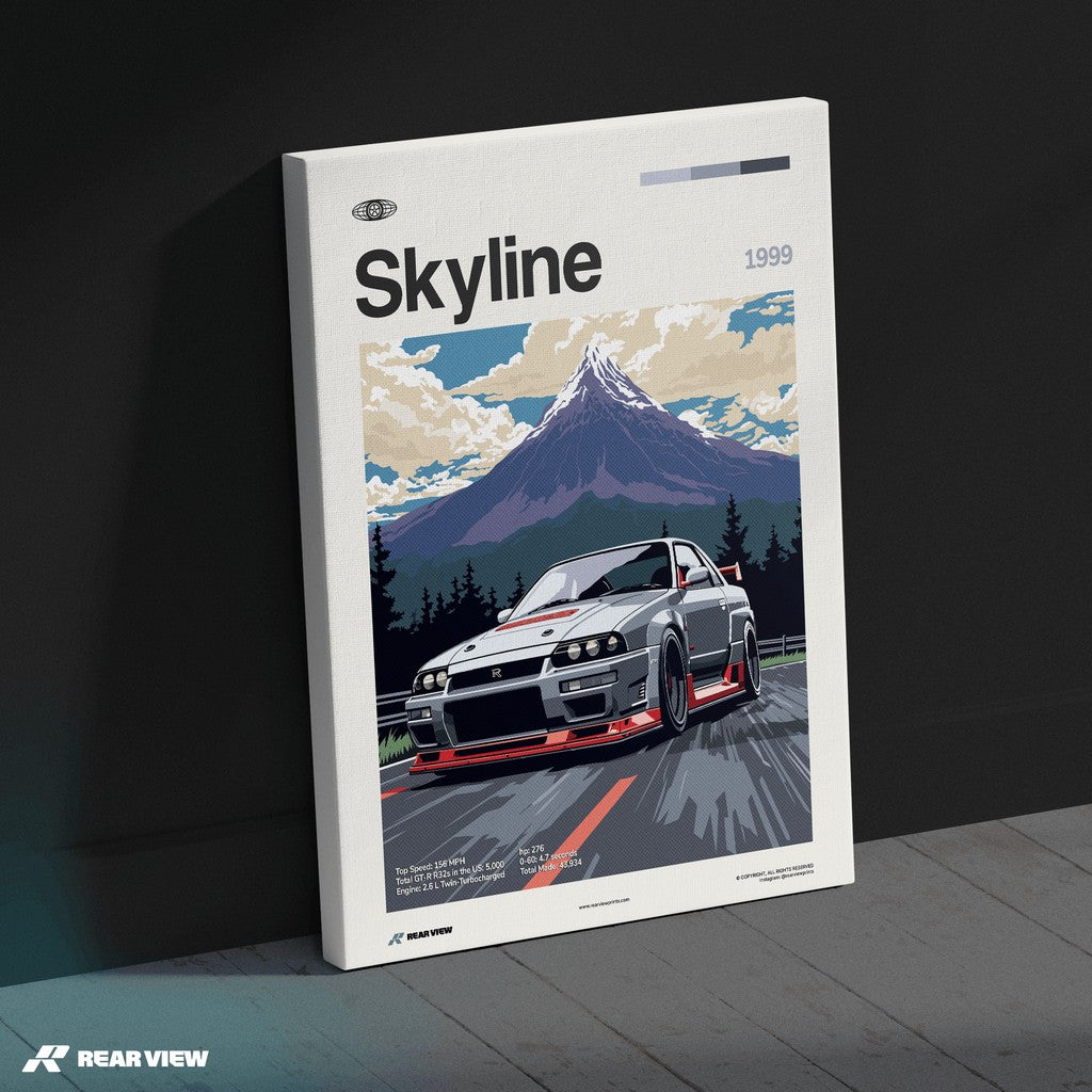 Skyline 1999 - Car Print