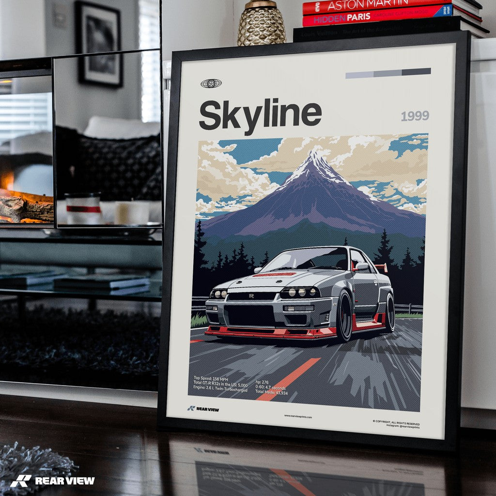 Skyline 1999 - Car Print