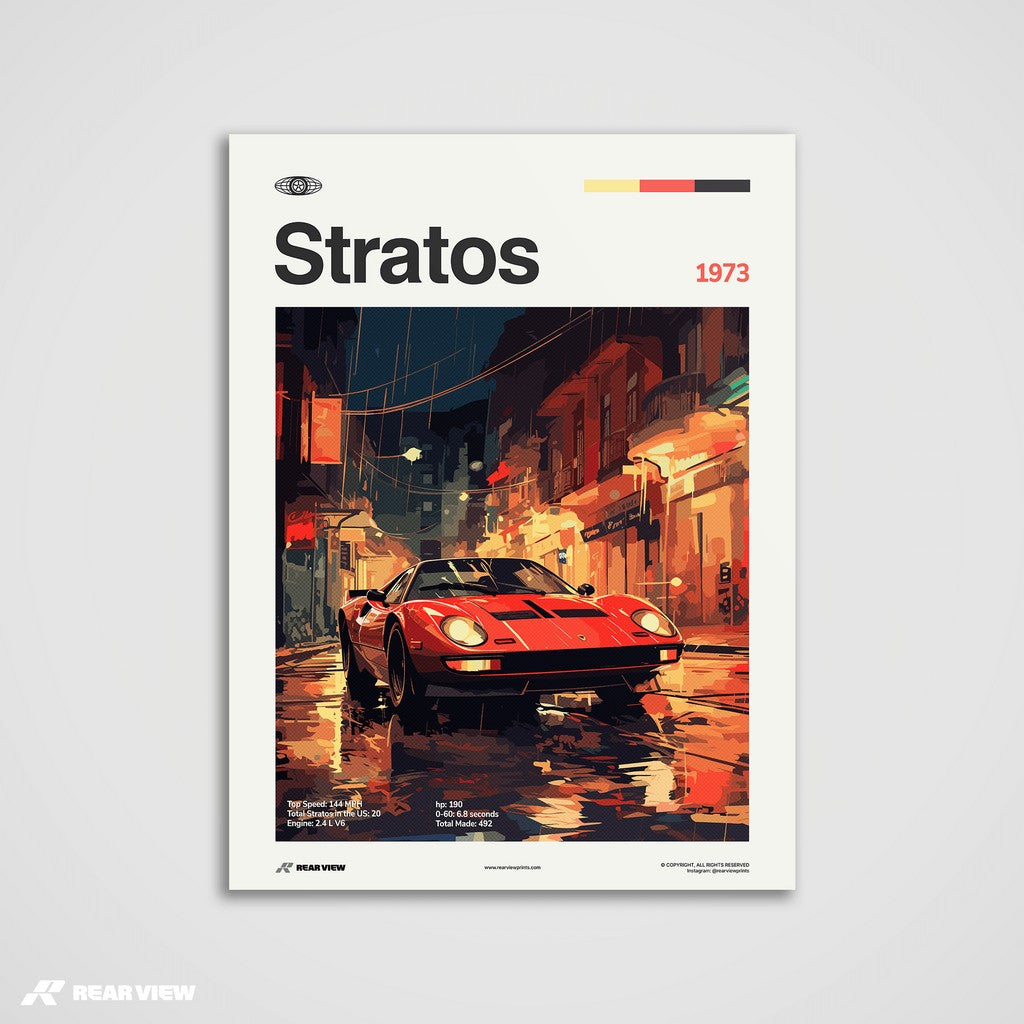 Stratos 1973 - Car Print