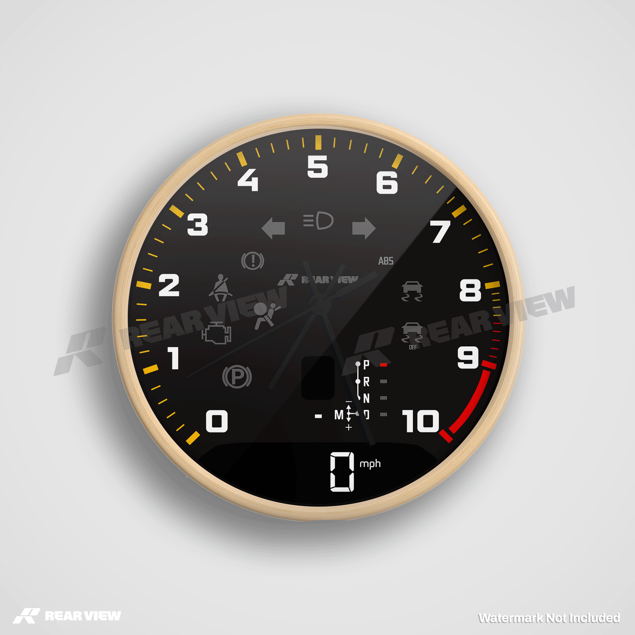 GT3RS Speed Dial - Black Clock