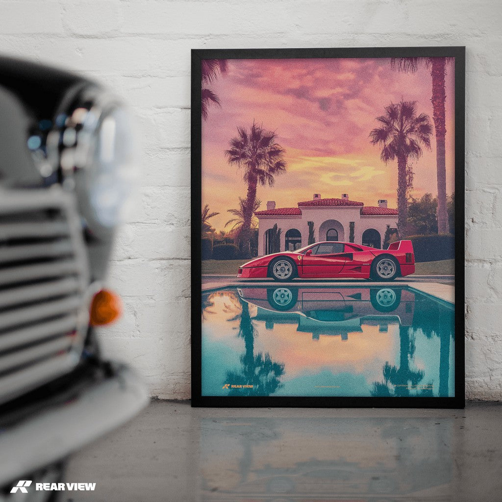 Sunset Mirage - F40 Art Print