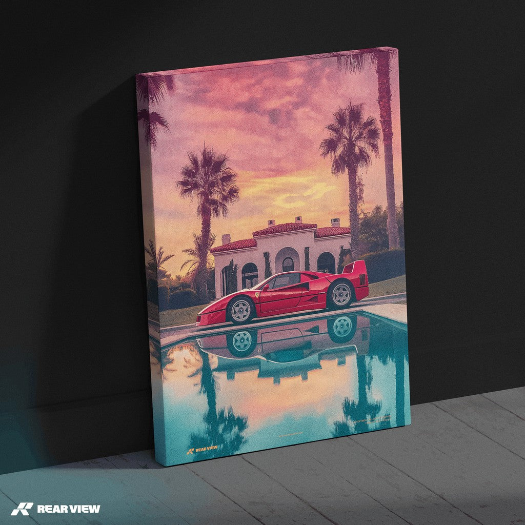 Sunset Mirage - F40 Art Print